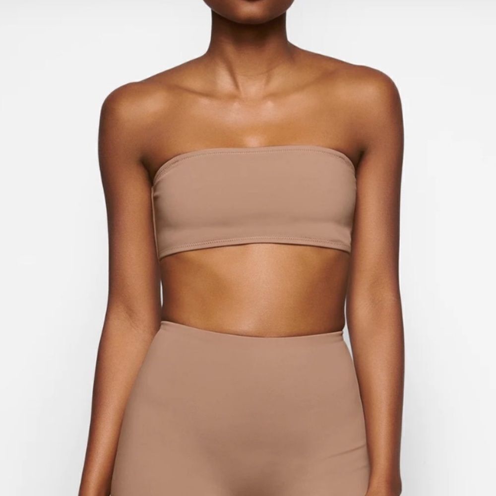 SKIMS Swim Sienna Bandeau Bikini Top Sz 4X NWT